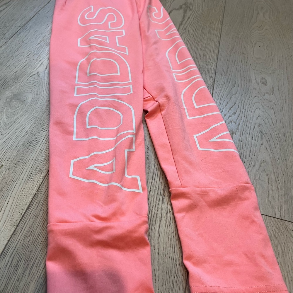 Adidas athletic leggings- coral color.